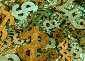 Dollar and Bitcoin Sign