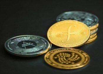 Crypto Different Coins Close-up