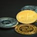 Crypto Different Coins Close-up