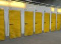 Row of storage units