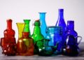 Different sizes and design of glass bottle containers