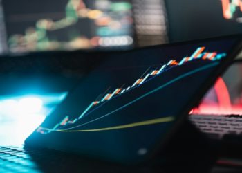 Financial graph illustrating investment performance