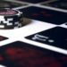 Close-up of poker cards and casino chips