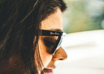 Close-up of a Ray-Ban Eyeglasses