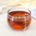 Glass of tea with a tea bag