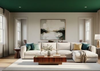 Ceiling Colours That Elevate Your Living Room Style
