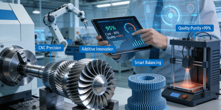 CNC machining and 3D printing complement each other in modern prototyping; CNC ensures material integrity for high-stress applications, while 3D printing enables rapid iteration of complex geometries.