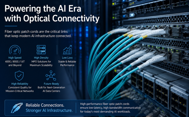 Why Fiber Optic Patch Cords Are Becoming Critical in Modern AI Infrastructure