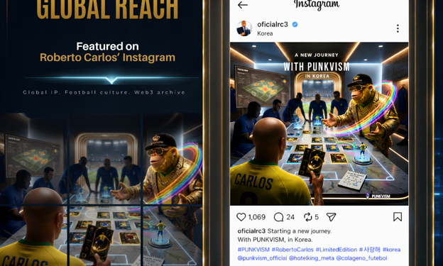 Roberto Carlos Announces PUNKVISM Global Edition Partnership on Instagram