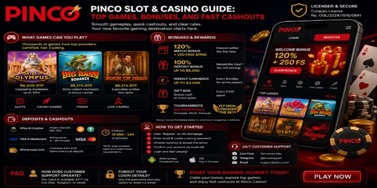 Pinco Slot & Casino Guide: Top Games, Bonuses, and Fast Cashouts