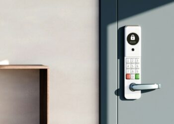 How is door security evolving between traditional mechanisms and connected technology?