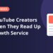 Creator video card and expert article with a check mark, for a guide on researching a YouTube growth service