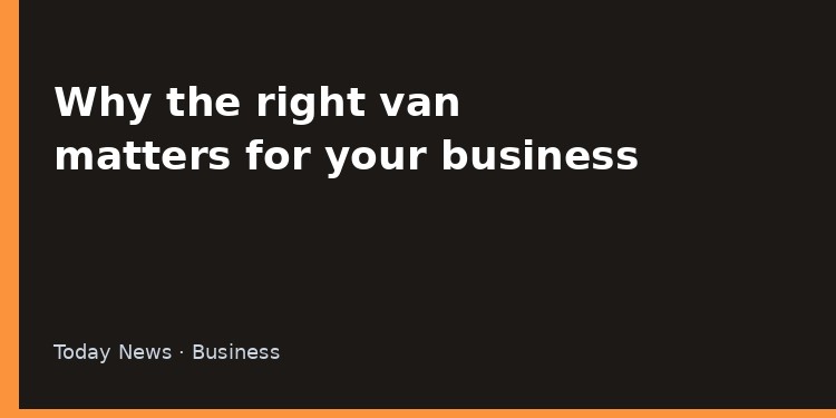 Commercial van parked outside a small business workshop at dawn