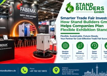 Stand Builders GmbH modular exhibition stand at a trade fair