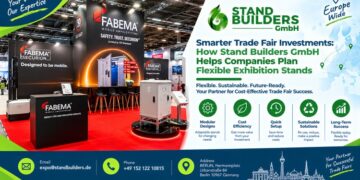 Stand Builders GmbH modular exhibition stand at a trade fair